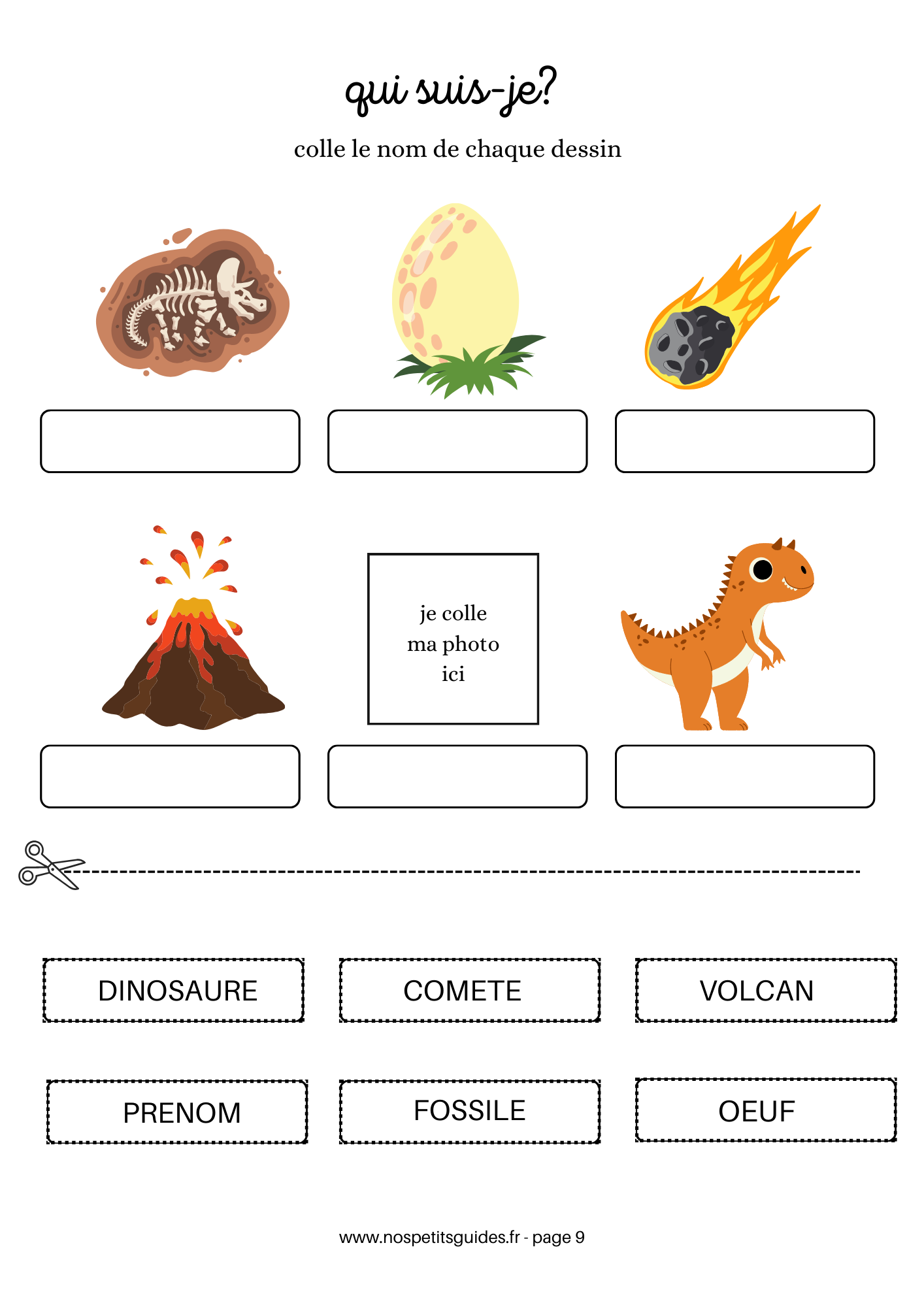 cahier d'activités dinosaures personnalisé – Image 5