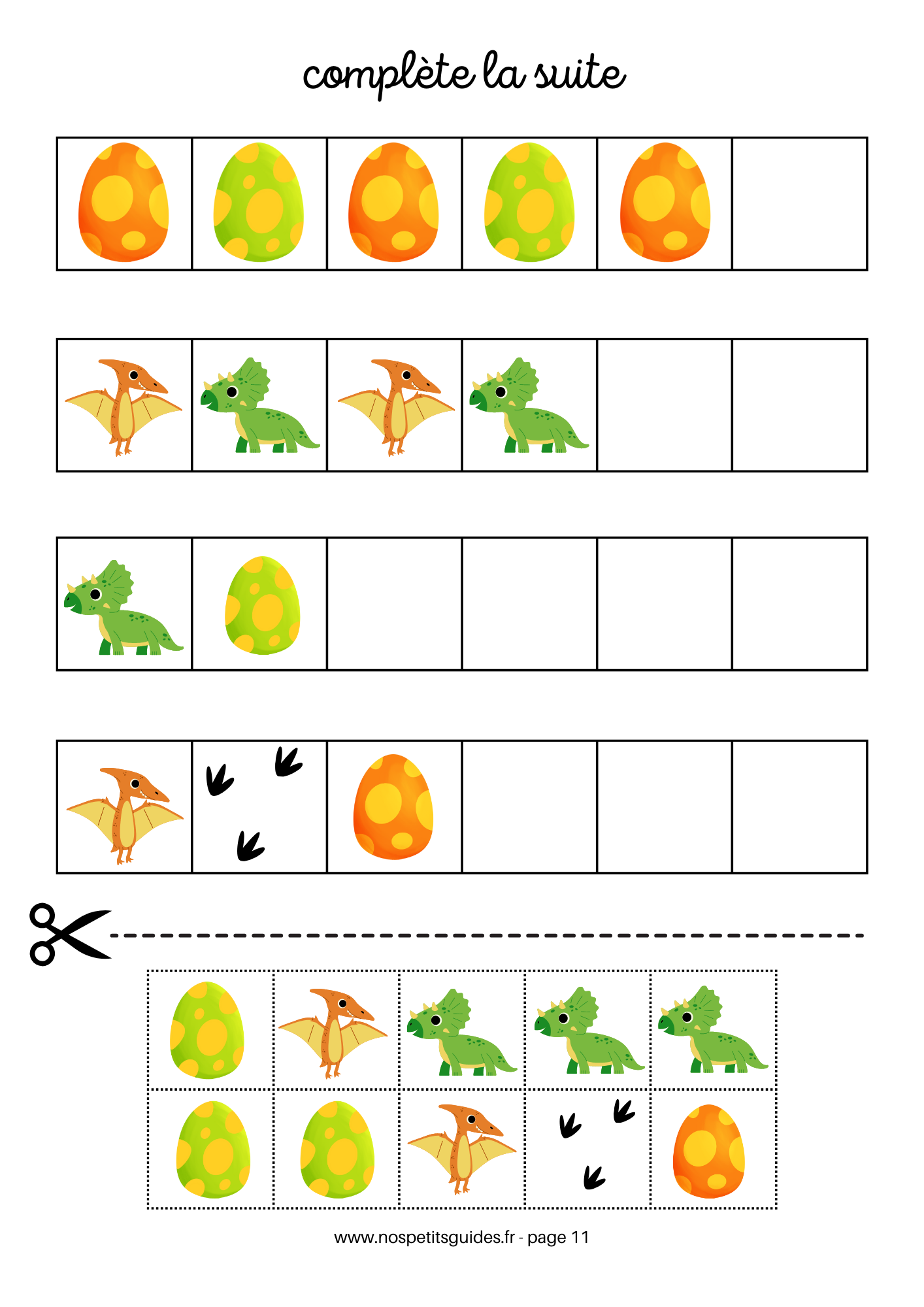 cahier d'activités dinosaures personnalisé – Image 6