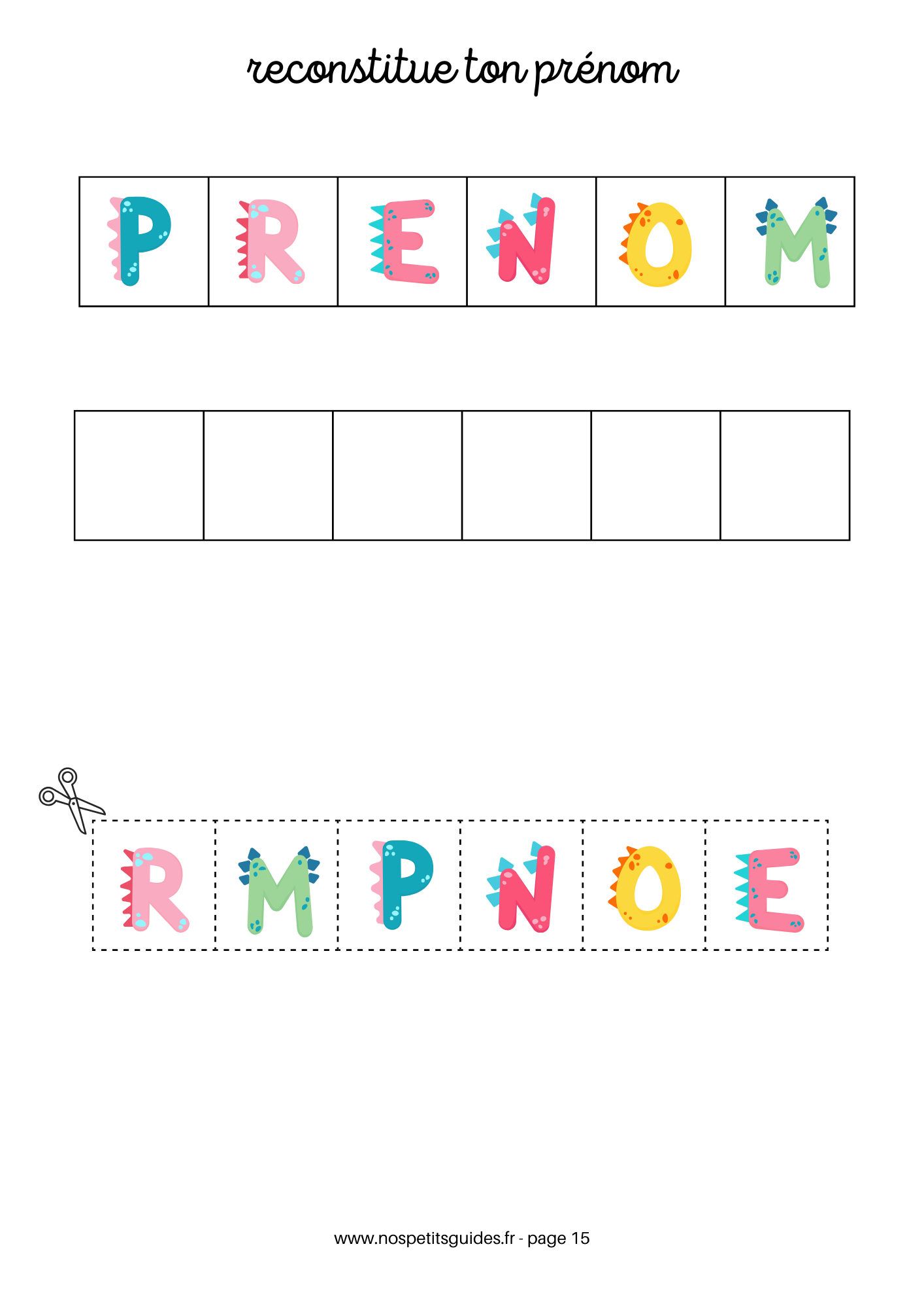 cahier d'activités dinosaures personnalisé – Image 2